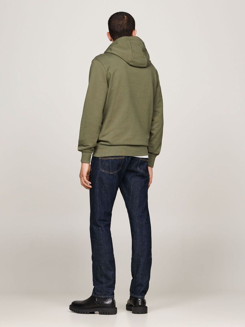 Polerón Hoodie Con Logo Bordado Verde Tommy Hilfiger-2