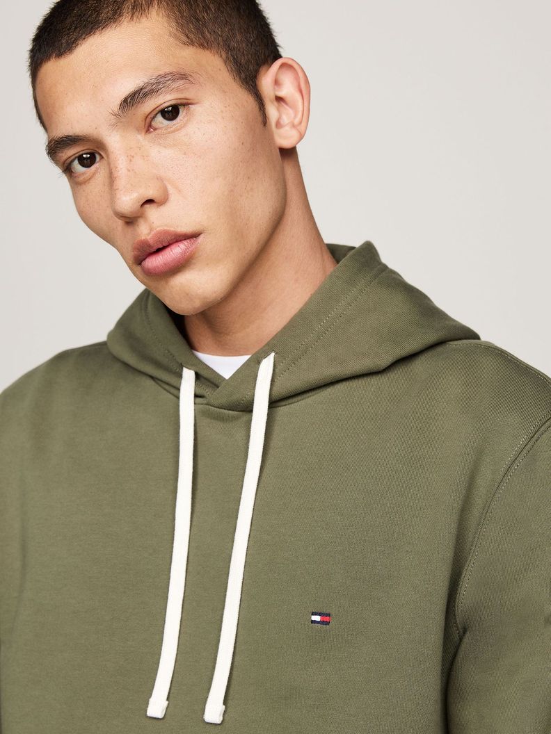 Polerón Hoodie Con Logo Bordado Verde Tommy Hilfiger-3