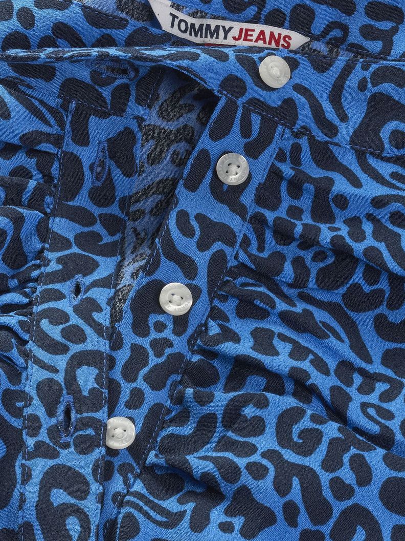 Falda Animal Print Azul Tommy Jeans-2
