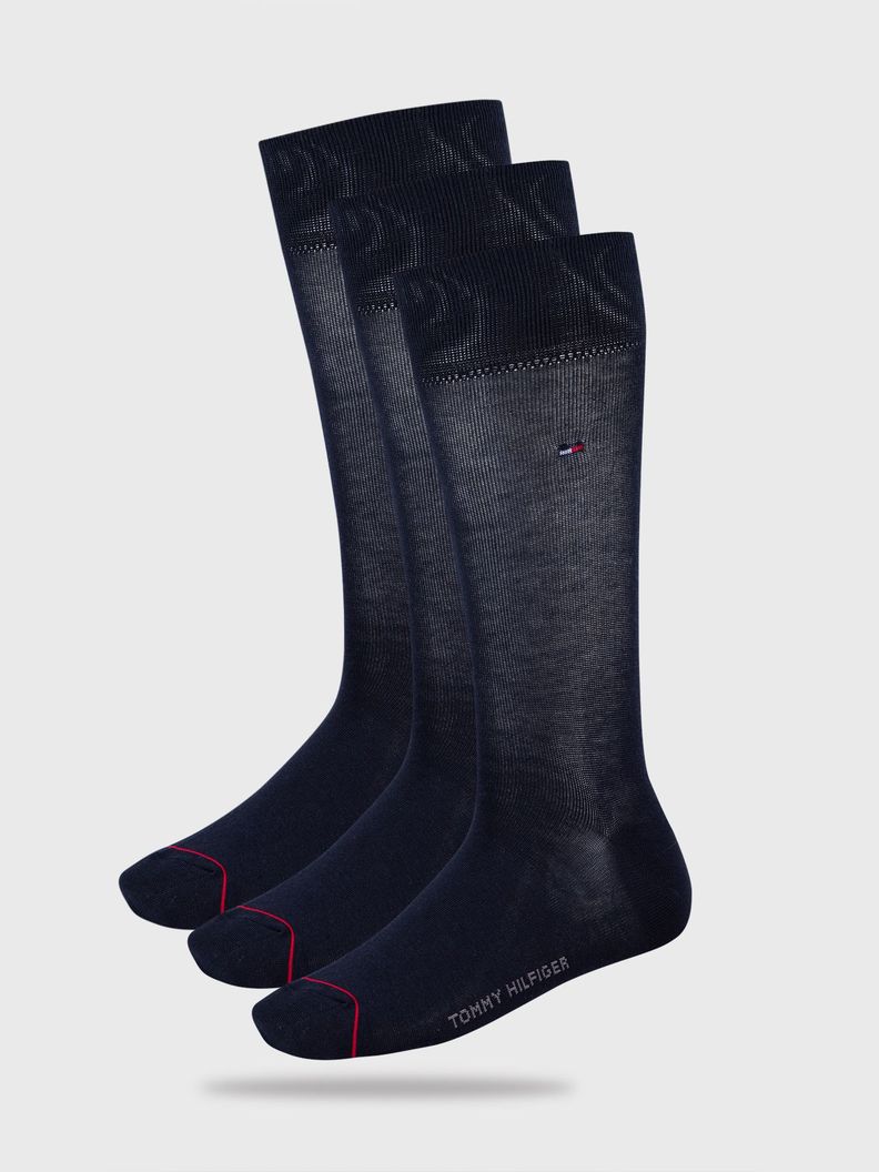 Pack 3 Calcetines Clásicos Celeste Tommy Hilfiger-0