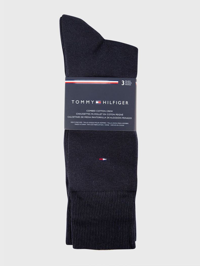Pack 3 Calcetines Clásicos Celeste Tommy Hilfiger-1