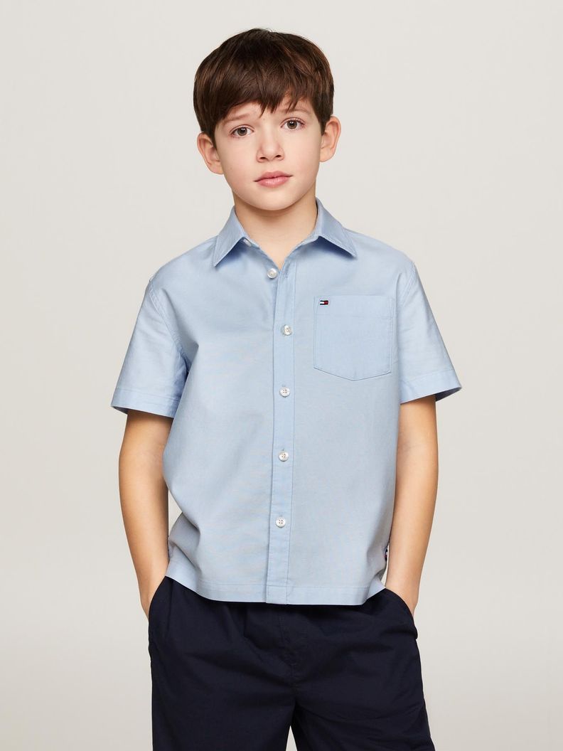 Camisa Logo Esencial Celeste Tommy Hilfiger-0