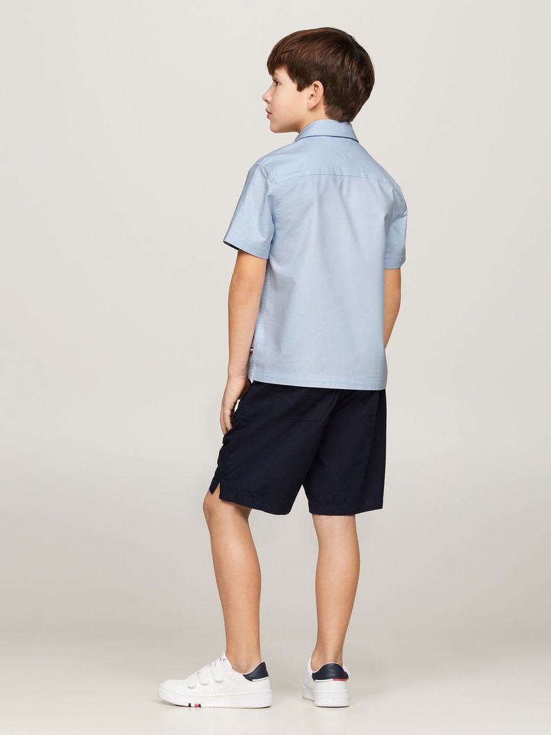 Camisa Logo Esencial Celeste Tommy Hilfiger-2