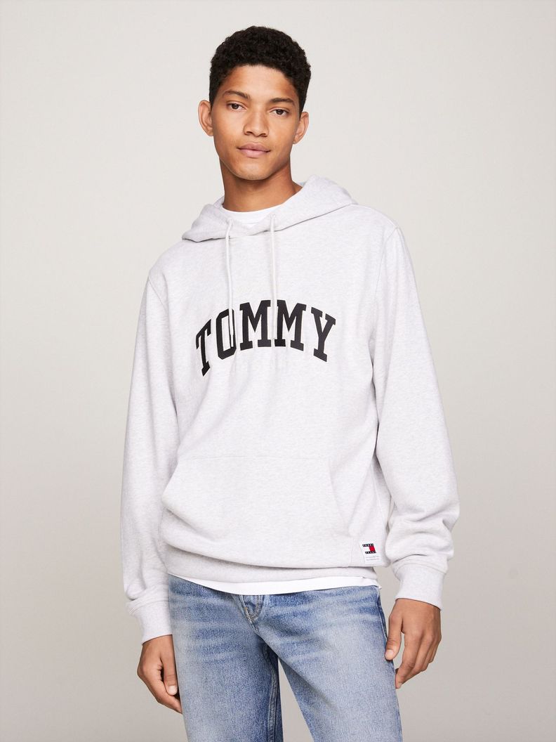 Polerón Hoodie Ny Varsity  Gris Tommy Hilfiger-0
