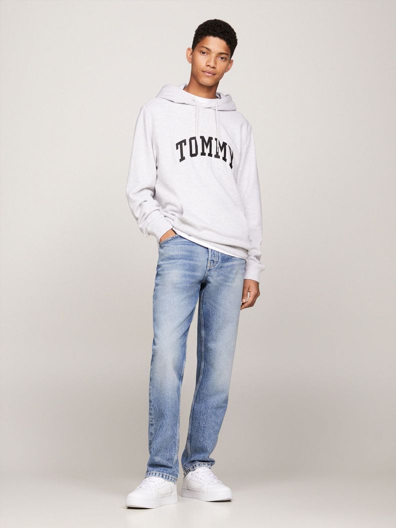 Polerón Hoodie Ny Varsity  Gris Tommy Hilfiger-1