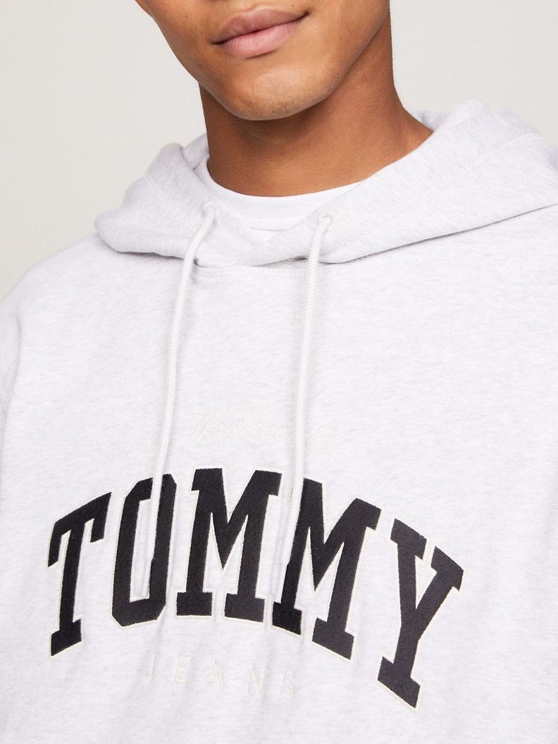 Polerón Hoodie Ny Varsity  Gris Tommy Hilfiger-3