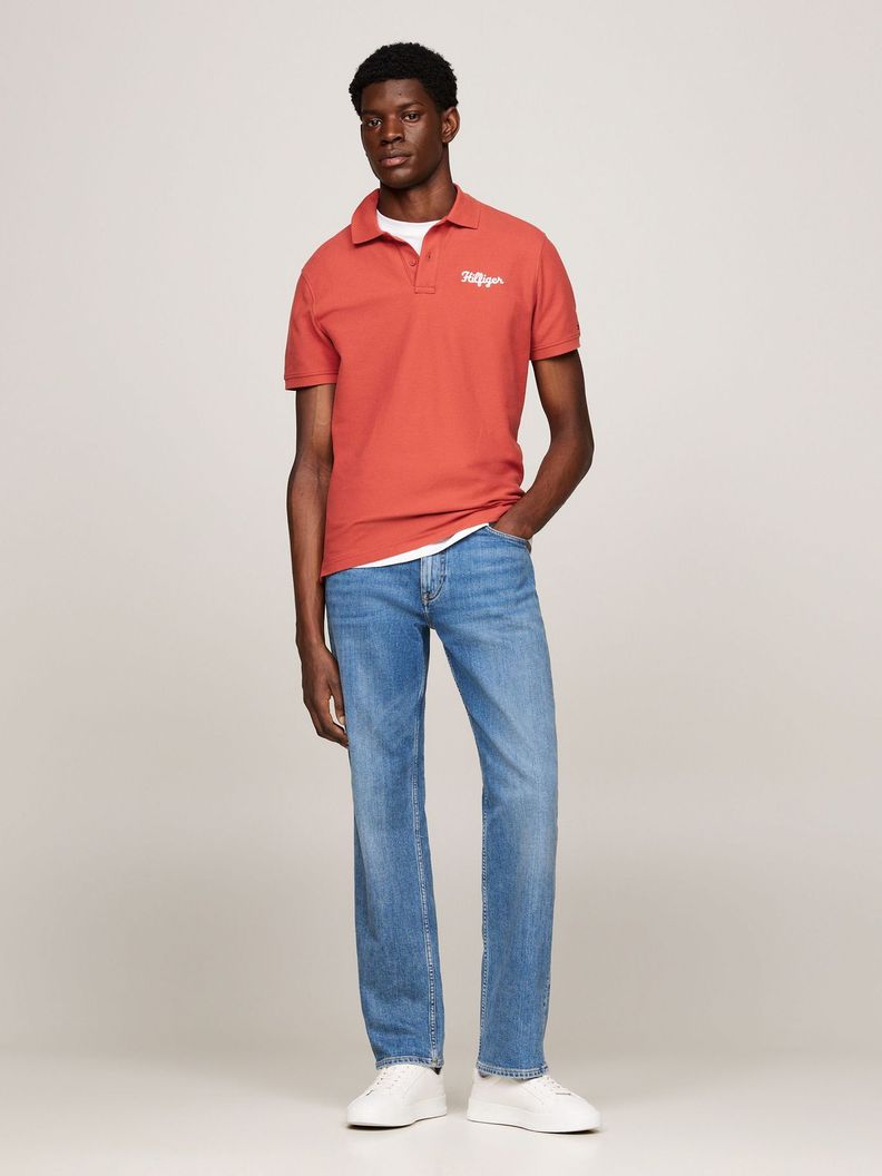 Polo Con Logo En Cadeneta Rojo Tommy Hilfiger-1