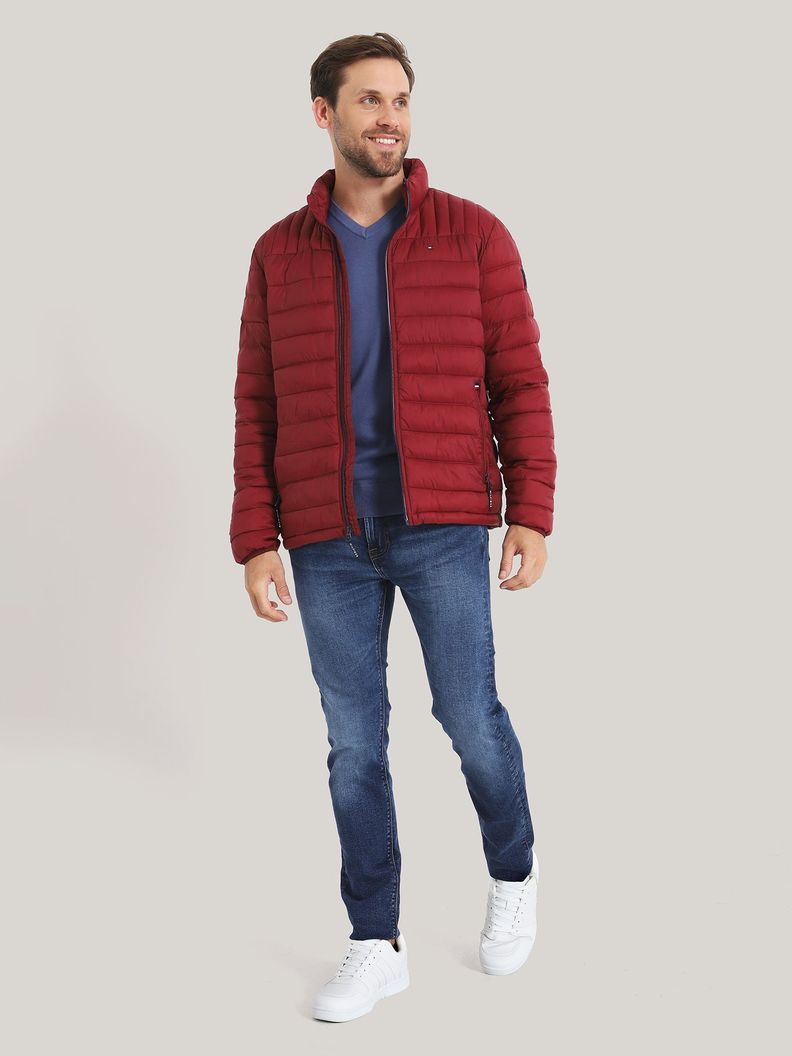 Parka Weight Quilted Rojo Tommy Hilfiger-1