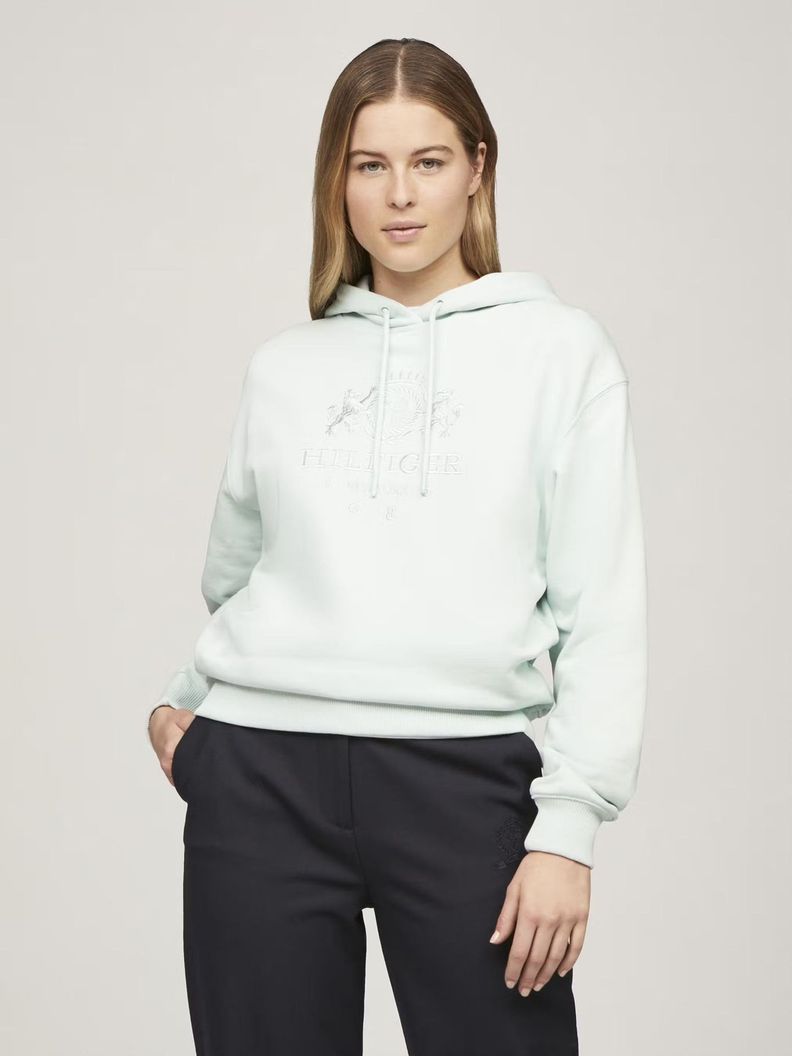 Polerón Hoodie Varsity Crest Verde Tommy Hilfiger-0
