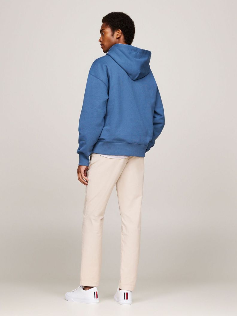 Polerón Hoodie Con Logo Bordado Azul Tommy Hilfiger-2