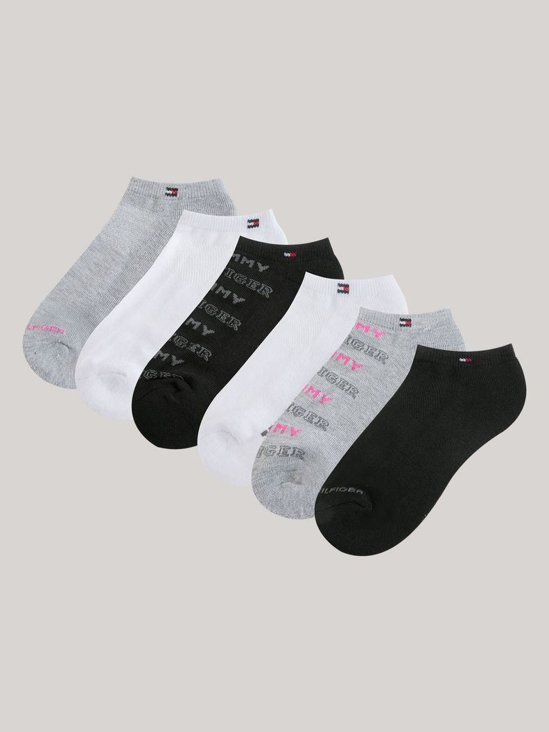 Pack De 6 Calcetines Invisibles Gris Tommy Hilfiger-0