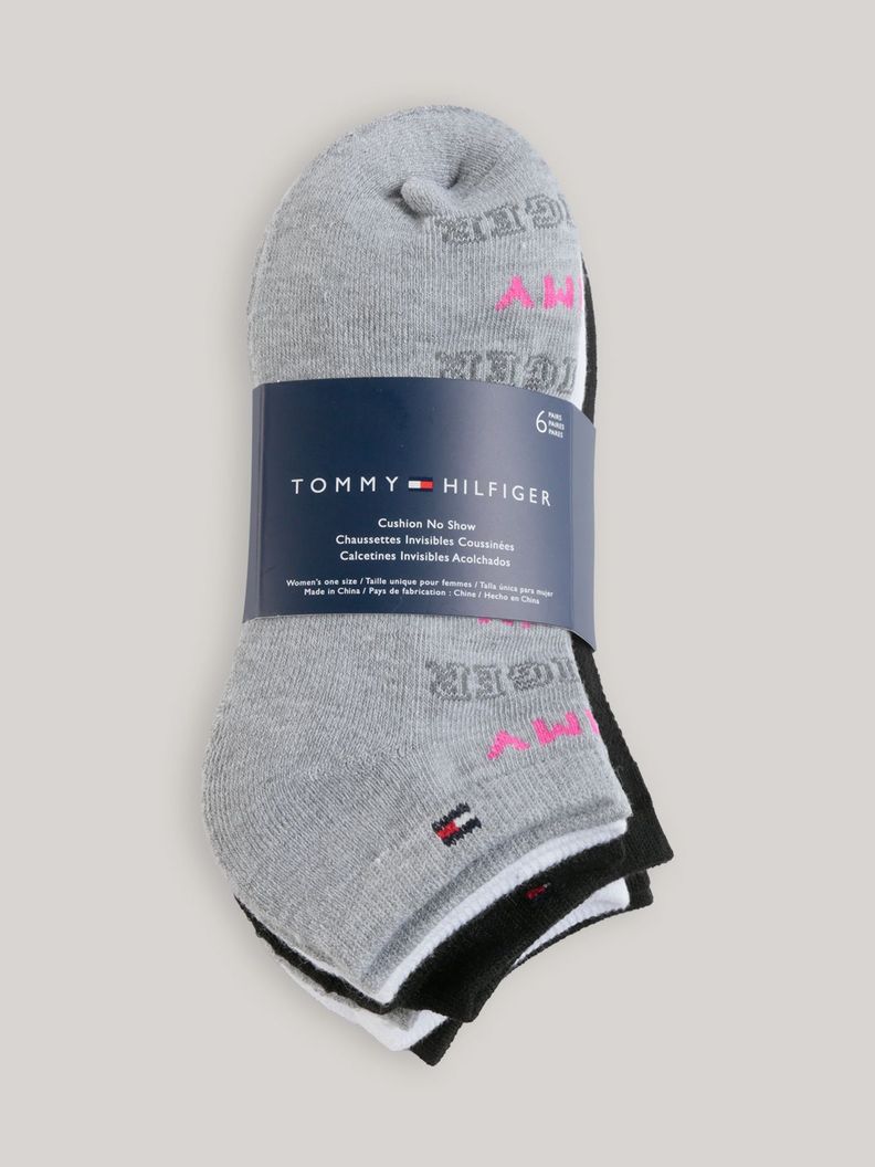 Pack De 6 Calcetines Invisibles Gris Tommy Hilfiger-2