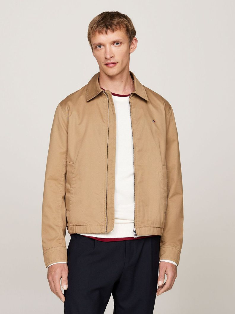 Chaqueta Cotton Ivy Con Cierre Beige Tommy Hilfiger-0