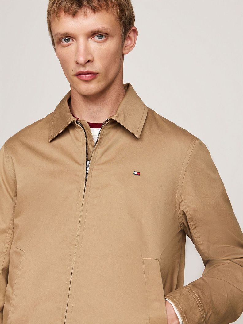 Chaqueta Cotton Ivy Con Cierre Beige Tommy Hilfiger-3