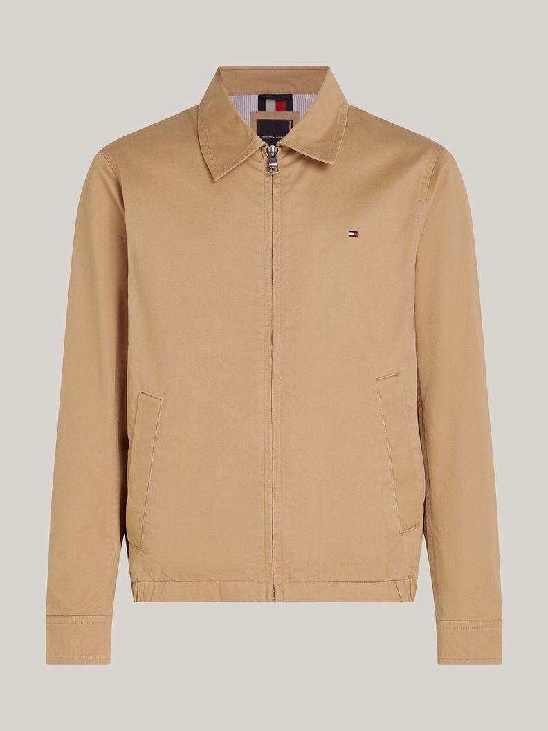 Chaqueta Cotton Ivy Con Cierre Beige Tommy Hilfiger-4
