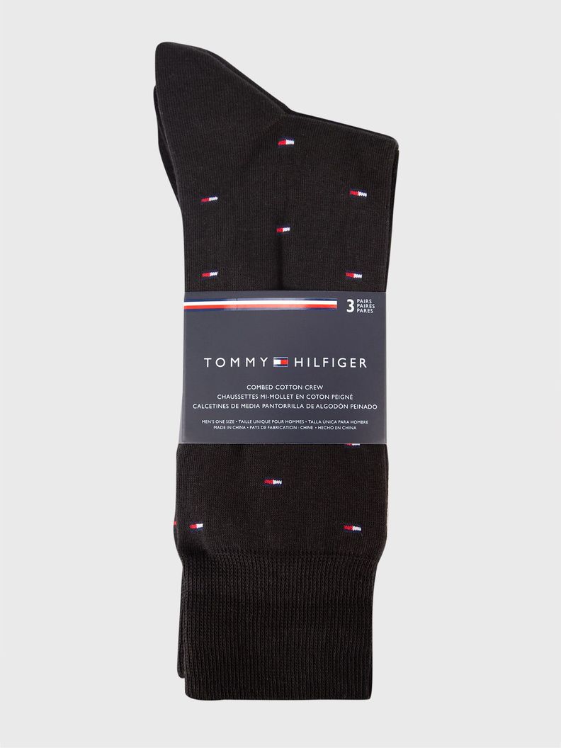 Pack De 3 Calcetines Essential Negro Tommy Hilfiger-1