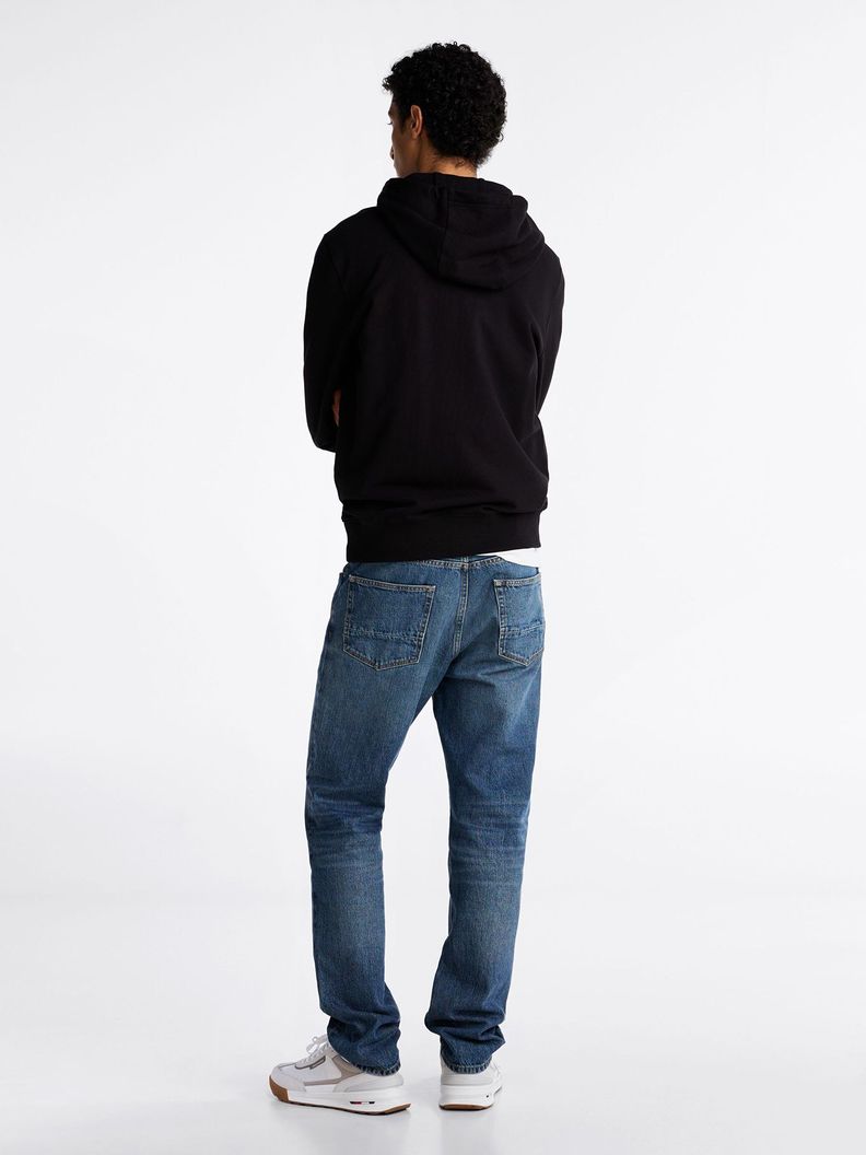Polerón Hoodie Con Logo Bordado Negro Tommy Hilfiger-2