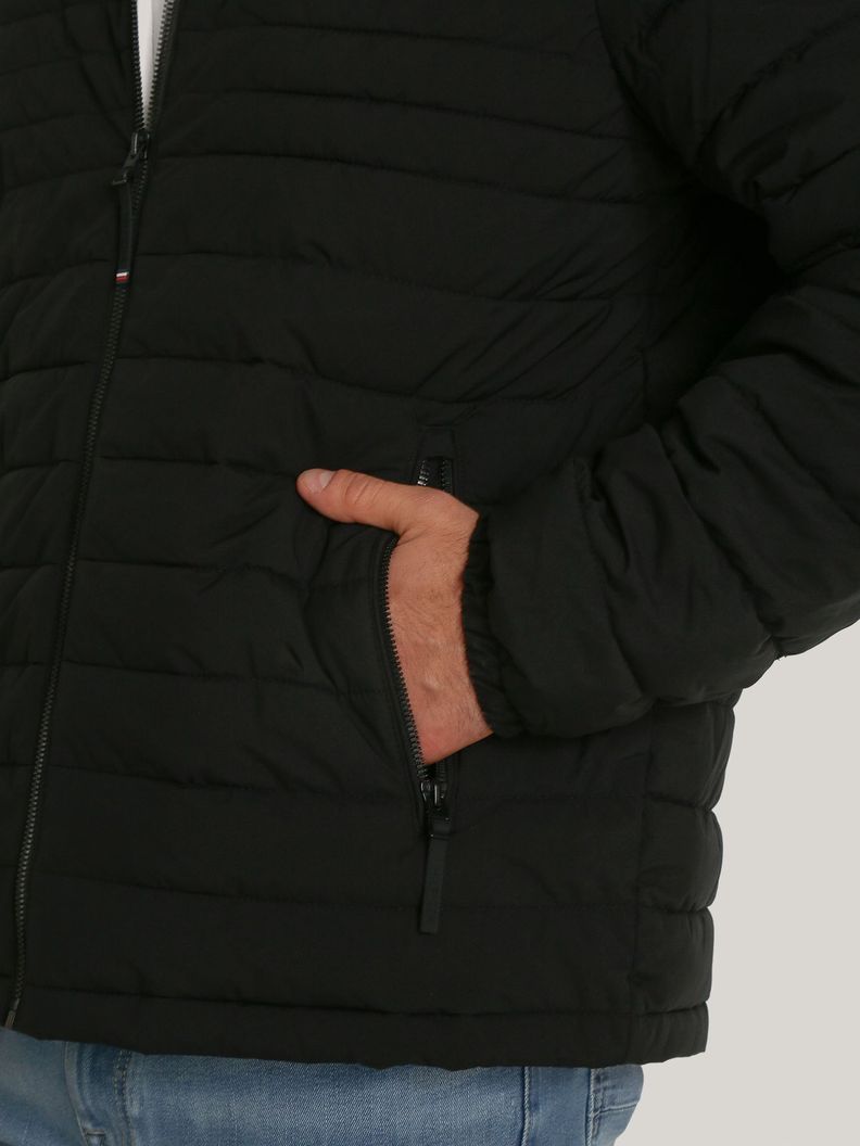 Parka Hoodie Solid Con Cierre Negro Tommy Hilfiger-4