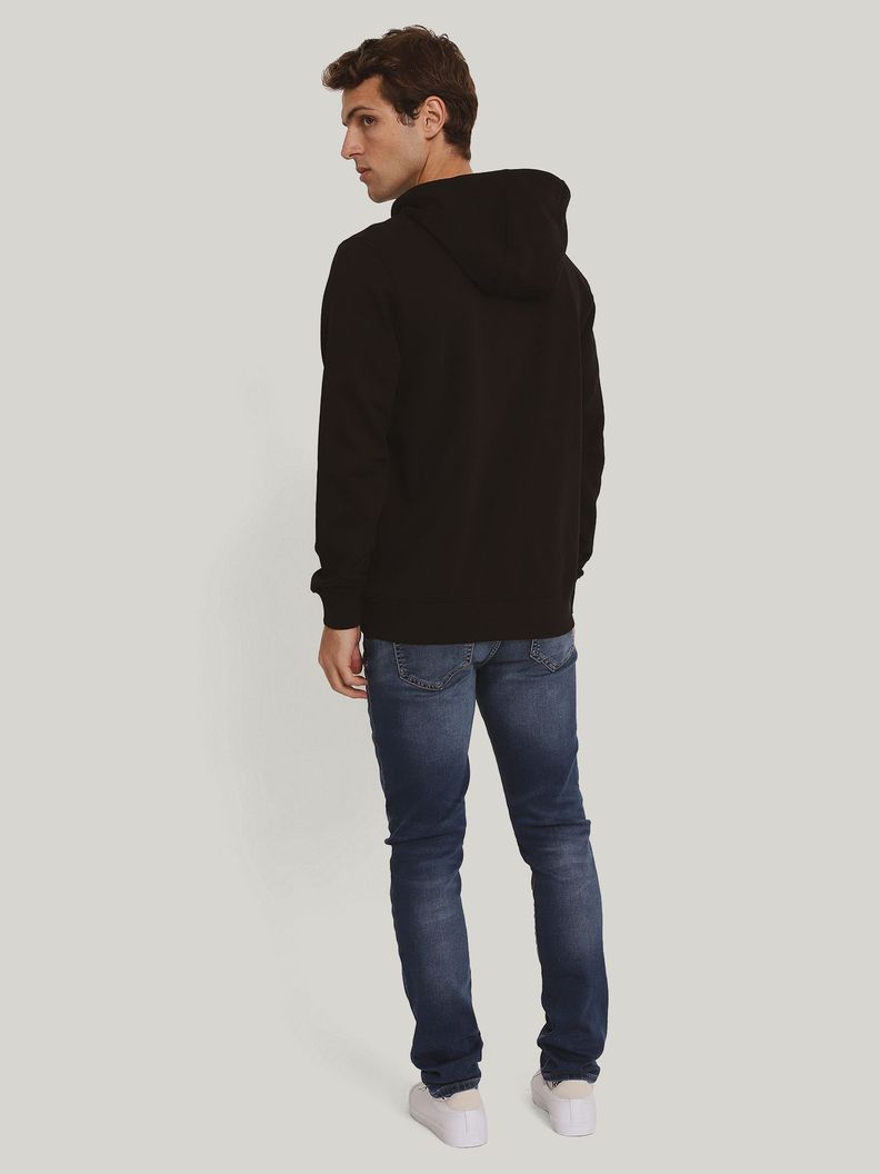 Polerón Hoodie Solic y Cremallera Negro Tommy Hilfiger-2