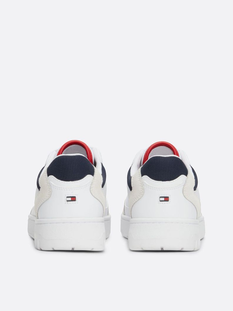 Zapatillas Basket Core De Cuero Blanco Tommy Hilfiger-1