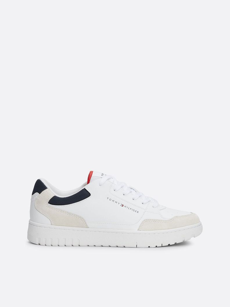 Zapatillas Basket Core De Cuero Blanco Tommy Hilfiger-4