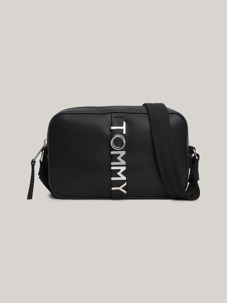 Bandolera City Bold logo Metálico Negro Tommy Hilfiger-0