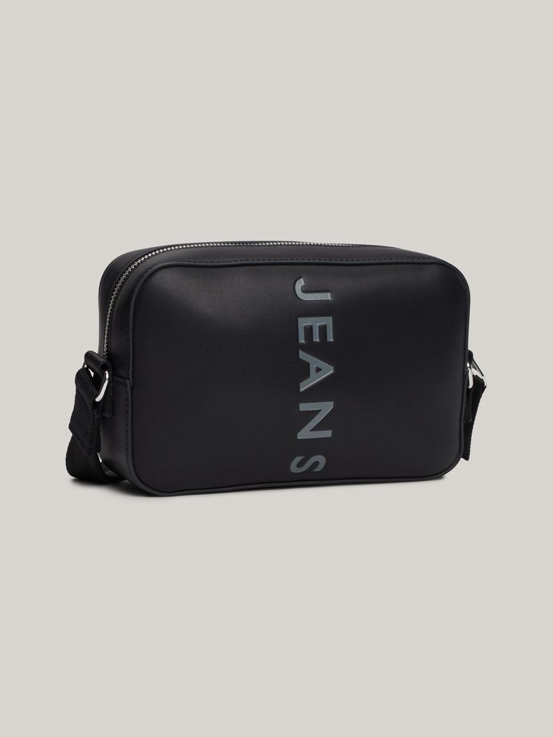 Bandolera City Bold logo Metálico Negro Tommy Hilfiger-1