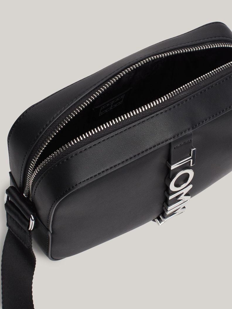 Bandolera City Bold logo Metálico Negro Tommy Hilfiger-3