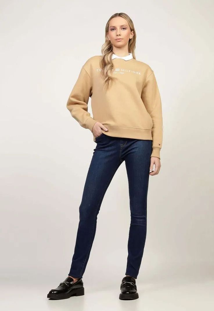 Polerón Modern Con Logo Beige Tommy Hilfiger-1