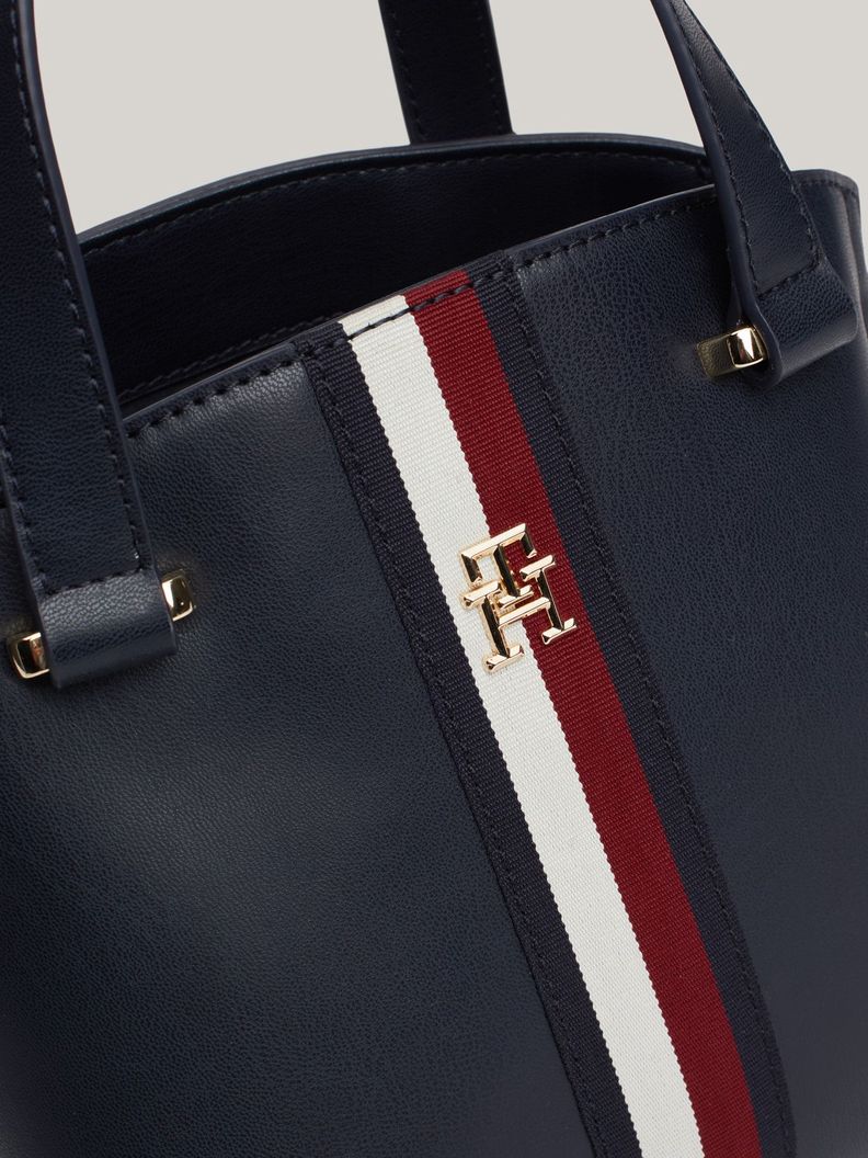 Bandolera Tote Modern Monogram Azul Tommy Hilfiger-2