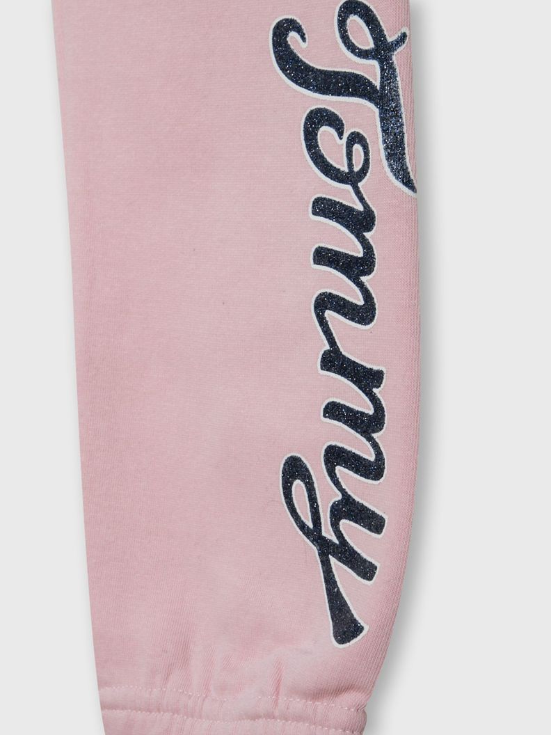 JOGGER LOGO Y BAJOS ELASTICOS ROSADO TOMMY HILFIGER-1