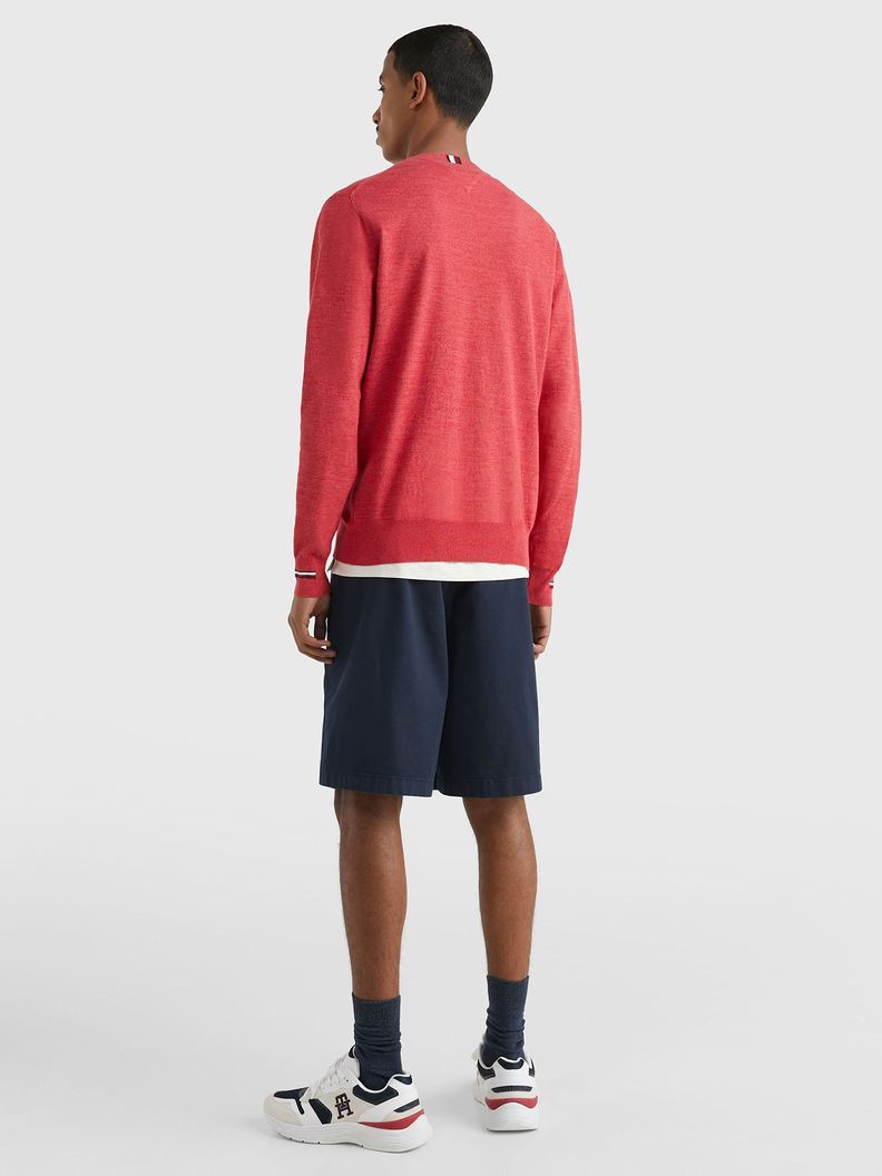 Sweater Mouline Striped  Rojo Tommy Hilfiger-2