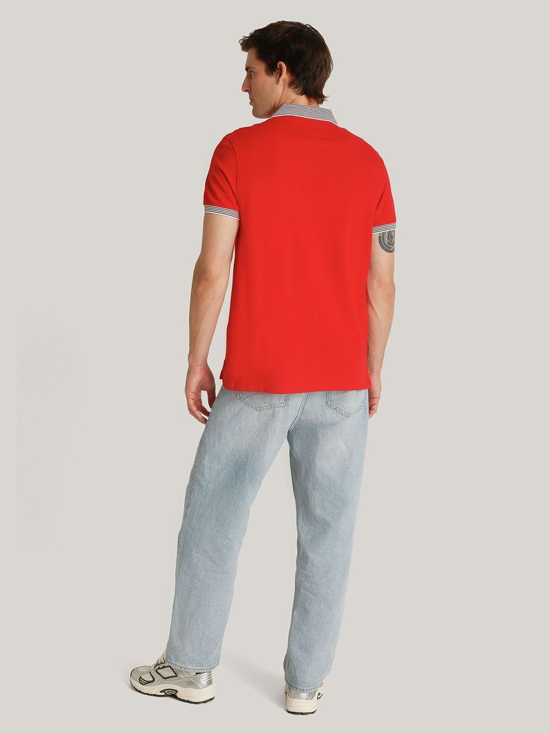 Polo Con Rayas Regular Fit Rojo Tommy Hilfiger-2