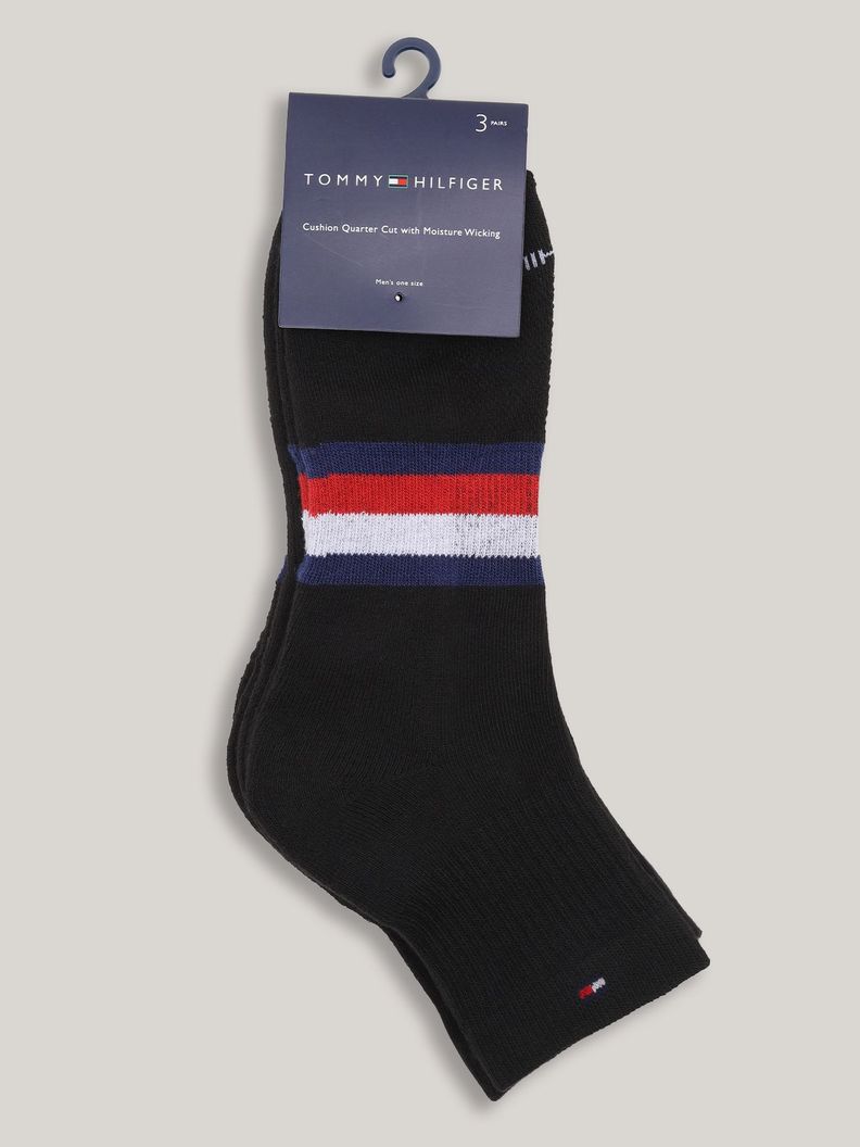 Pack 3 Calcetines Sport Athletic Negro Tommy Hilfiger-1