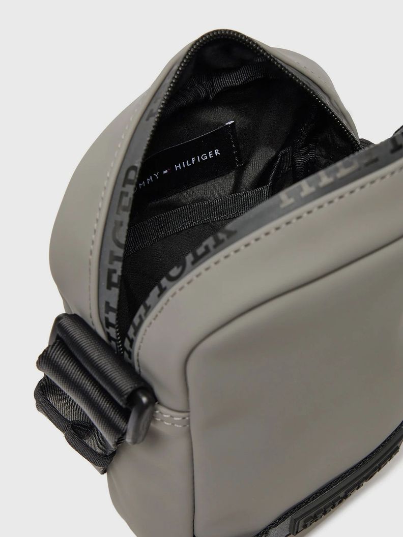 Bolso Reporter Monotype Gris Tommy Hilfiger-2
