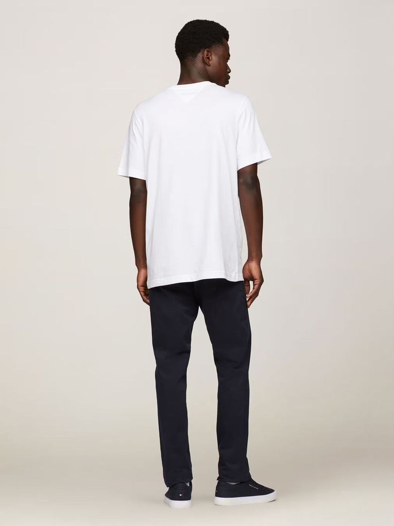 Polera Bolsillo Y Logo Arqueado Blanco Tommy Hilfiger-2