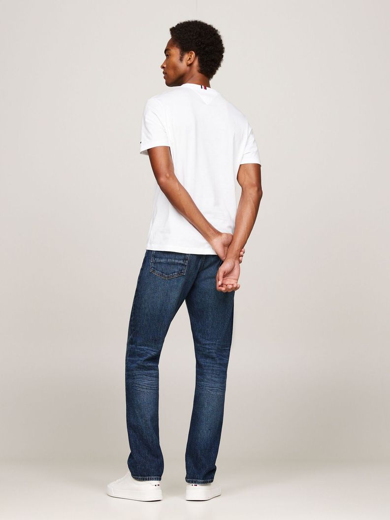 Polera Global Stripe Con Logo Blanco Tommy Hilfiger-2