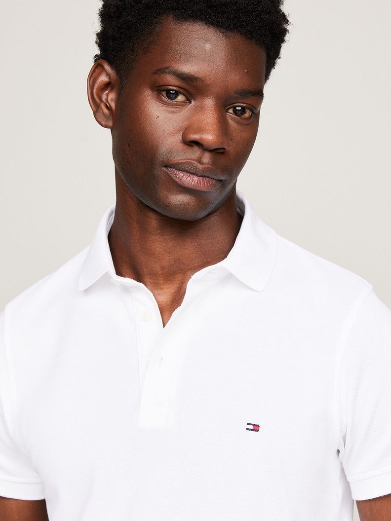 Polo Essential Slim Fit Blanco Tommy Hilfiger-3