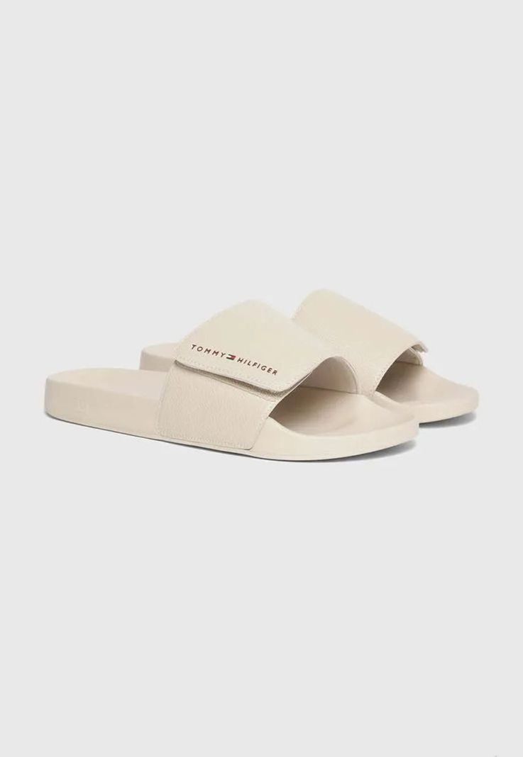 Sandalias Texturizadas Logo Beige Tommy Hilfiger-0