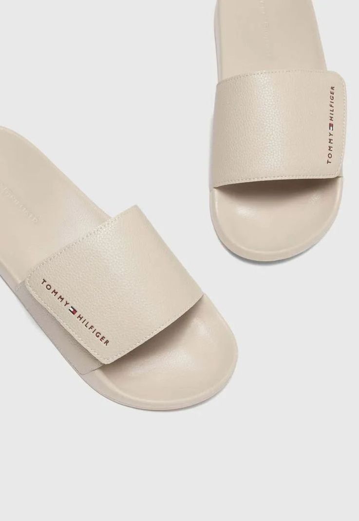 Sandalias Texturizadas Logo Beige Tommy Hilfiger-3