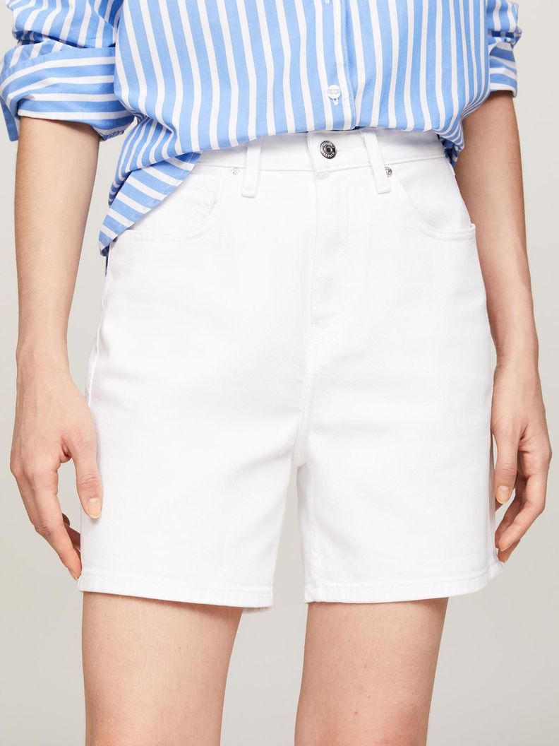 Shorts Denim Solid Talle Alto Blanco Tommy Hilfiger-1