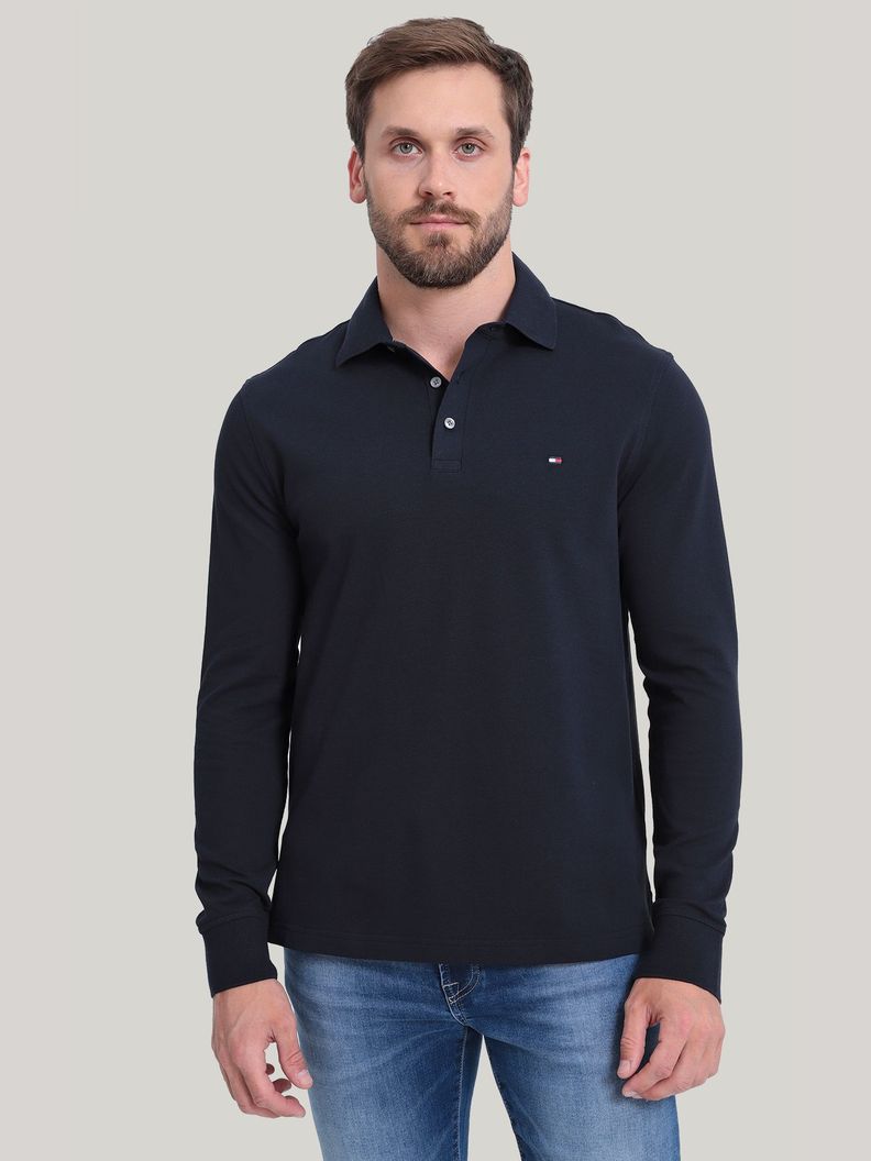 Polo 1985 Collection C Logo Azul Tommy Hilfiger-0