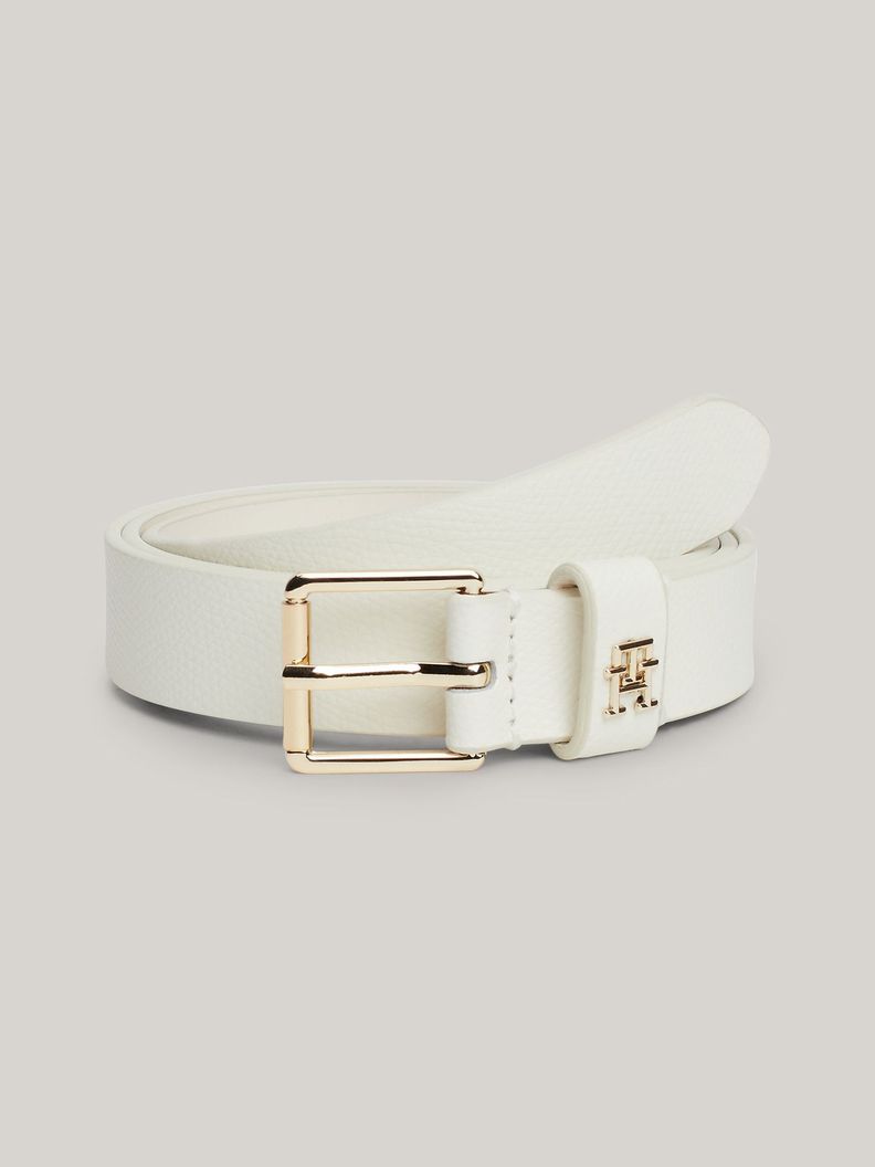 Cinturón Heritage Hebilla Rodillo Blanco Tommy Hilfiger-0