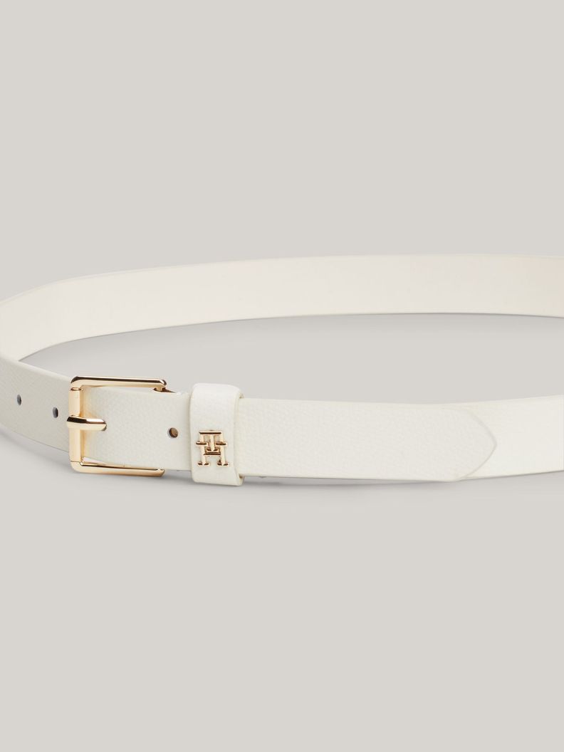 Cinturón Heritage Hebilla Rodillo Blanco Tommy Hilfiger-2