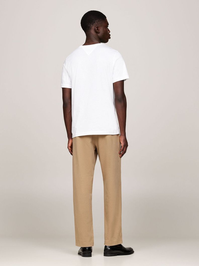 Polera Con Logo Flag Bordado Blanco Tommy Hilfiger-2
