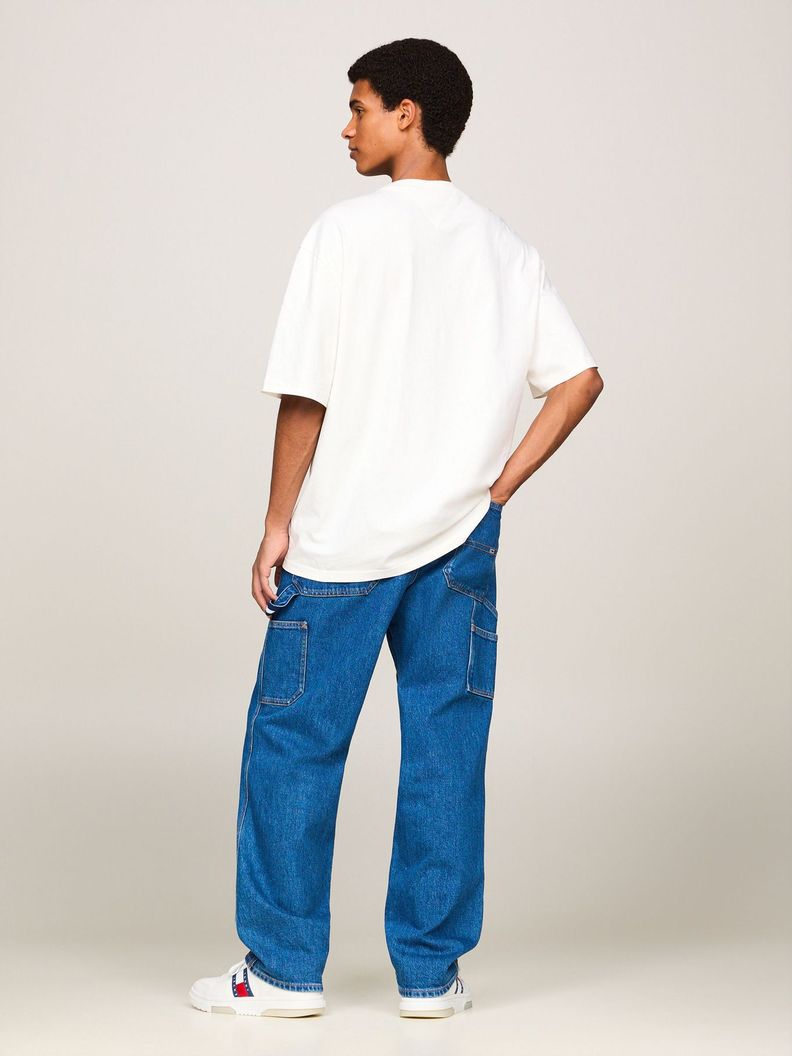 Polera  Oversize Parche Y Con Logo Blanco Tommy Jeans-2