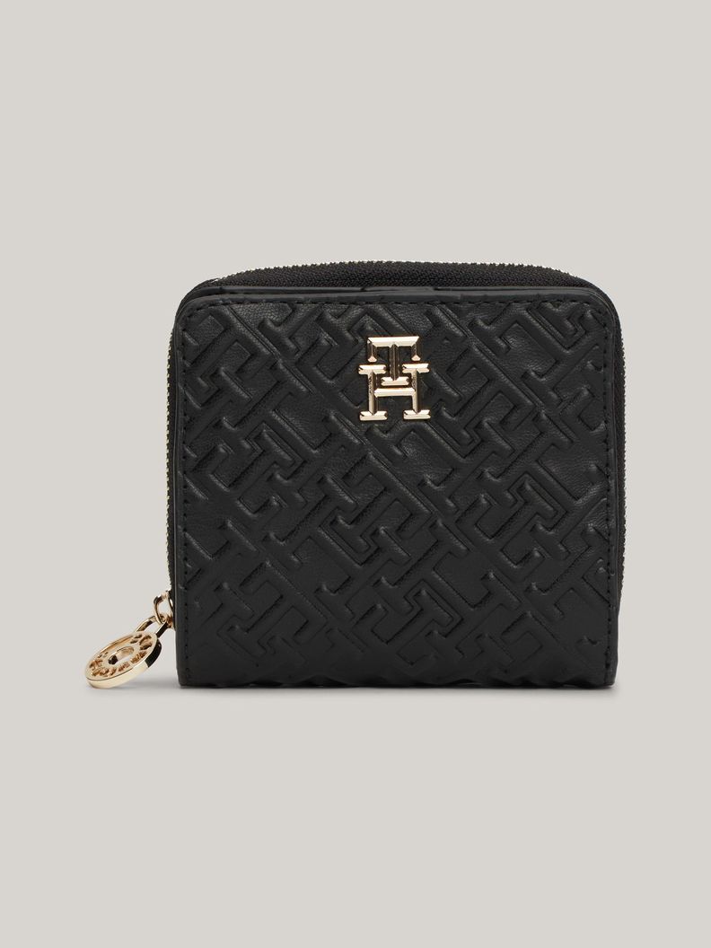 Billetera Con Monograma En Relieve Negro Tommy Hilfiger-0