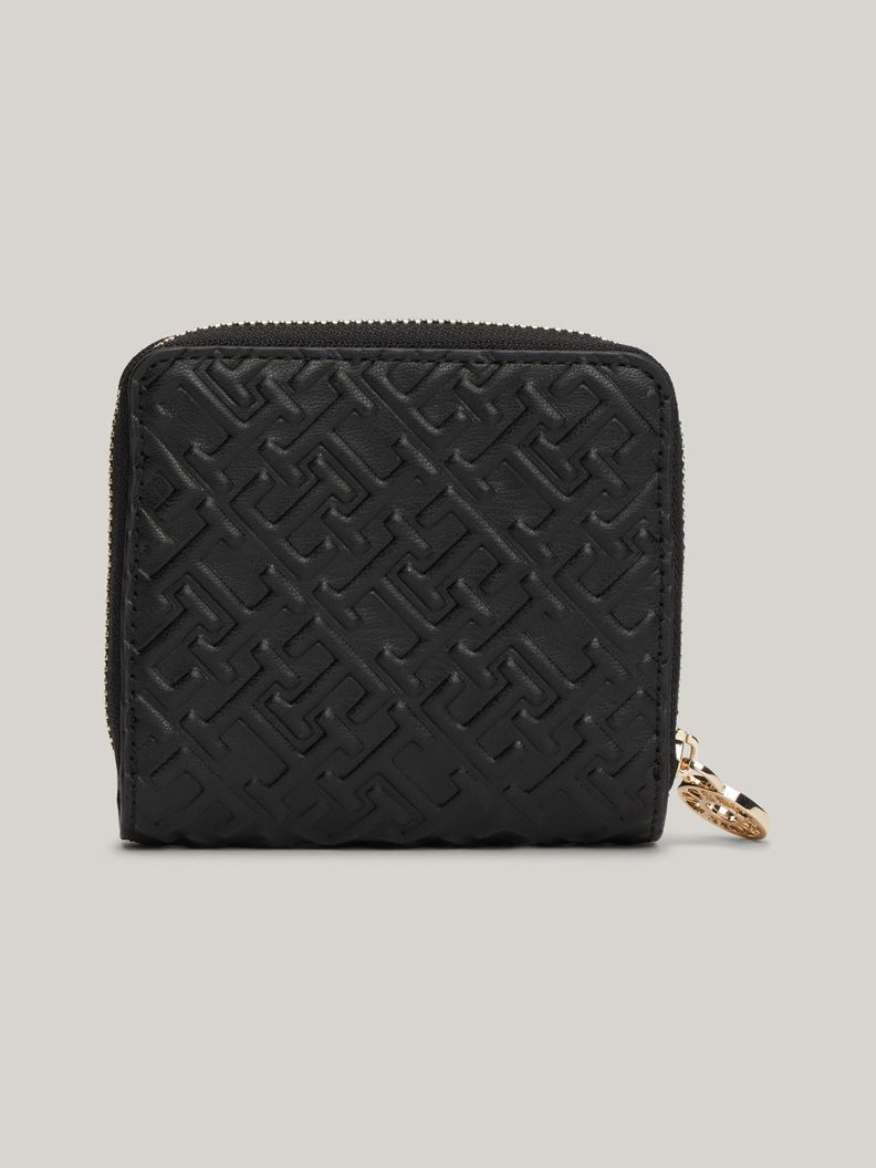 Billetera Con Monograma En Relieve Negro Tommy Hilfiger-1