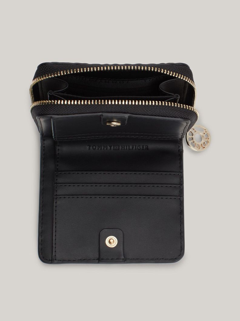 Billetera Con Monograma En Relieve Negro Tommy Hilfiger-3