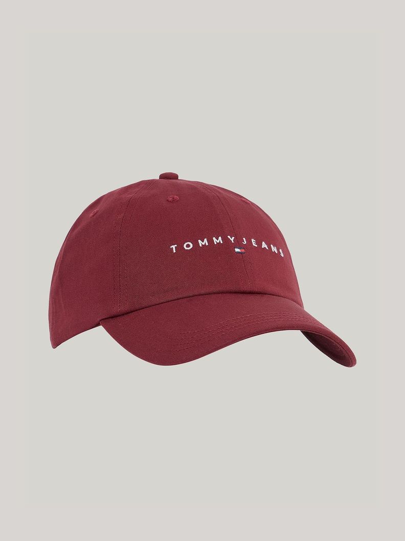 Jockey De Seis Paneles Con Logo Burdeo Tommy Hilfiger-0